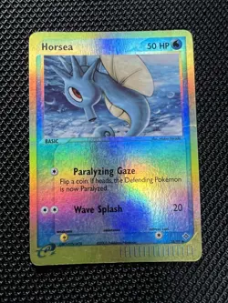 Horsea 58/97 Dragon Reverse Holo Pokemon E-Reader Expedition Rare - Image 1