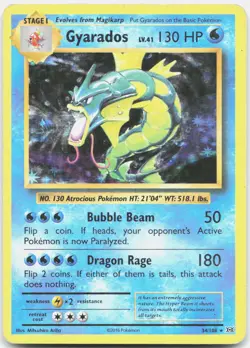 Gyarados 34/108 Holo Rare Evolutions Pokemon Holo HP - Image 1