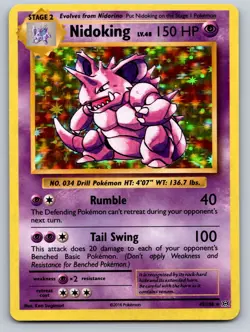 Nidoking (XY Evolutions) 45/108 Rare Deck Exclusives Pokemon Near Mint - Image 1