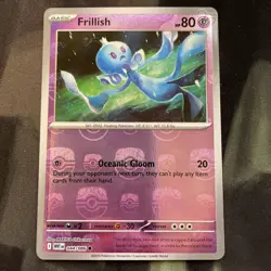 Frillish (Master Ball Pattern) Holo Common SV: White Flare 044/086 Pokemon NM - Image 1