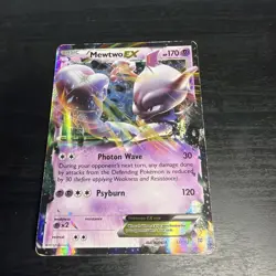 2015 Mewtwo EX 61/162 Ultra Rare Holo XY BREAKthrough Pokemon Card - Image 1