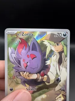 Pokemon N's Zorua 189 Scarlet & Violet Promo Cards Holo NM - Image 2