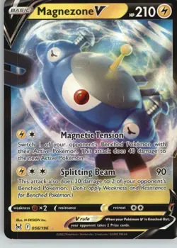 Magnezone V 056/196 Holo V Rare Lost Origin Pokemon Near Mint - Image 1