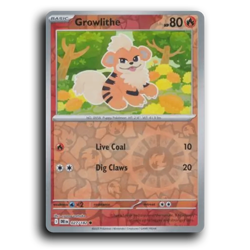 Growlithe 027/182 Common Destined Rivals Pokemon Reverse Holo NM - Image 1