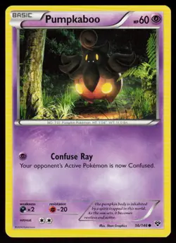 Pumpkaboo 56/146 Common XY Pokemon Near Mint - Image 1