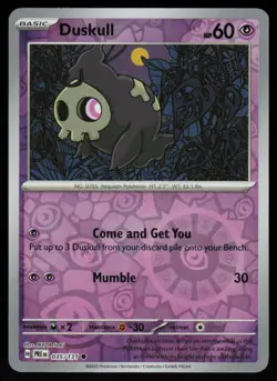 Duskull 035/131 Common Prismatic Evolutions Pokemon Reverse Holo Near Mint - Image 1