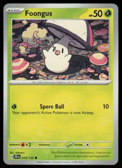 Foongus 010/159 Common Journey Together Pokemon Near Mint - Image 1