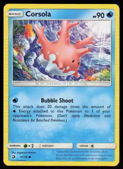 Corsola 27/70 Common Dragon Majesty Pokemon Near Mint - Image 1