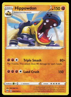 Hippowdon 094/189 Rare Darkness Ablaze Pokemon Near Mint - Image 1