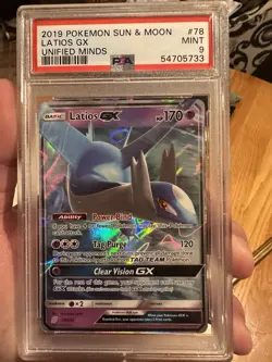 Latios GX 2019 Pokemon Sun & Moon 78/236 PSA 9 - Image 1