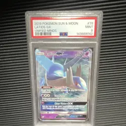 Pokemon TCG Latios GX 78/236 SM-Unified Minds EN PSA 9 Holo 2019 - Image 1