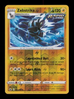 REVERSE HOLO ZEBSTRIKA RARE 051/198 LP POKEMON - Image 1
