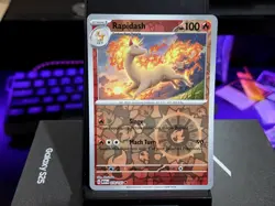 RAPIDASH UNCOMMON REVERSE HOLO 078/165 151 POKEMON NM - Image 1