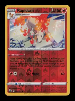 REVERSE HOLO RAPIDASH RARE HOLO 022/195 LP POKEMON - Image 1