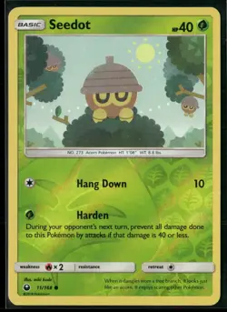 Pokemon - Seedot 11/168 Reverse Holo Celestial Storm LP - Image 1