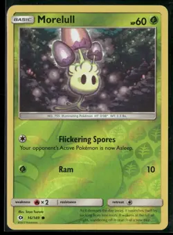 Pokemon - Morelull 16/149 Reverse Holo SM Base Set LP - Image 1