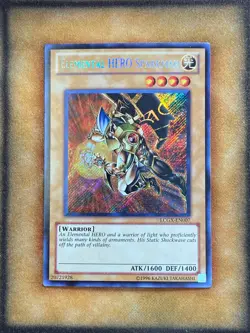 Yugioh Elemental HERO Sparkman LCGX-EN007 Secret Rare NM - Image 1