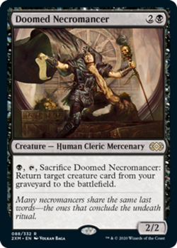1x Doomed Necromancer - Foil Light Play MTG Magic - Kid Icarus - - Image 1