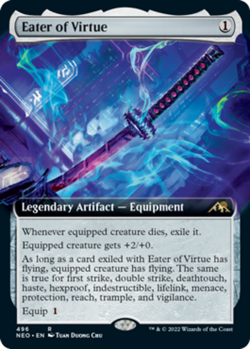 1x Eater of Virtue - Extended Art Light Play MTG Magic - Kid Icarus - - Image 1