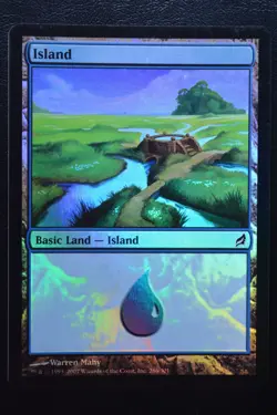 Magic The Gathering MTG ISLAND (286) FOIL Lorwyn LP Lightly Played - Image 1