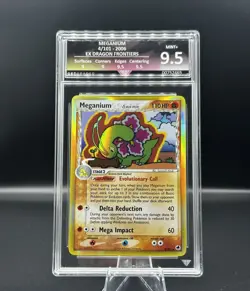 GG 9.5 Meganium Delta Species 4/101 Pokemon EX Dragon Frontiers Graded Holo Card - Image 1