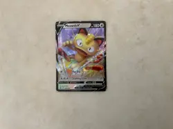 Pokemon TCG Meowth V Sword & Shield with sleeve - Image 1