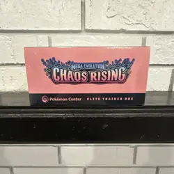 Pokemon TCG Mega Evo Chaos Rising POKEMON CENTER ETB. NEW/FACTORY SEALED. - Image 5