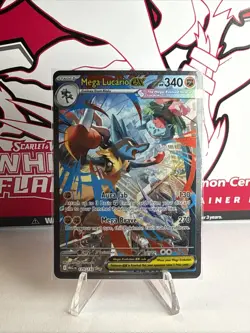 Mega Lucario EX 179/132 Me01 Mega Evolution Holo SIR 340 HP English - Image 1