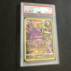 2022 POKEMON SWORD & SHIELD LOST ORIGIN #TG06 FULL ART/GENGAR PSA 9 - Image 1