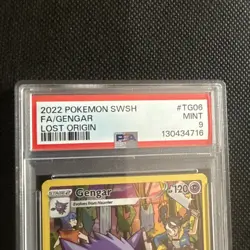 2022 POKEMON SWORD & SHIELD LOST ORIGIN #TG06 FULL ART/GENGAR PSA 9 - Image 4