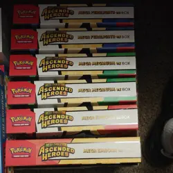 A1 LOT OF 6 Pokemon Ascended Heroes ex Boxes 1 Emboar 3 Feraligatr 2 Meganium - Image 1