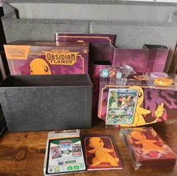 Pokemon Obsidian Flames Open Display Box ETB, INCLUDES PROMO & NO!! seal packs - Image 3