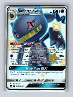 Banette GX SV61/SV94 Shiny GX Rare Hidden Fates Shiny Vault Pokemon Holo NM/M - Image 1