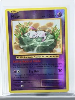 Pokemon TCG Mew Reverse Holo Rare XY Evolutions 53/108 MINT - Image 1