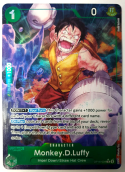 Monkey.D.Luffy - Alt Art Rare - One Piece: The Time of Battle - OP16-034 NM - Image 1