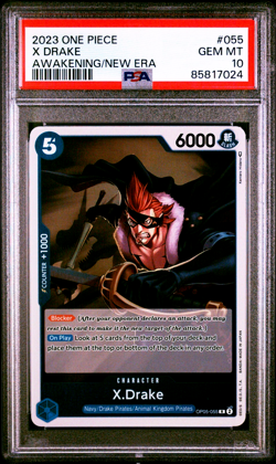 One Piece OP-05 Awakening Era #X Drake PSA 10 Gem Mint POP 8 - Image 1