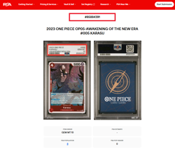 One Piece OP-05 Awakening Era Holo Rare #005 Karasu PSA 10 Gem Mint POP 8 - Image 3