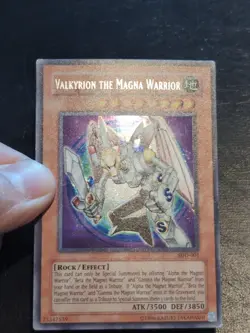 Yu-Gi-Oh! PRISMATIC SECRET RARE CARD VALKYRION THE MAGNA WARRIOR SDD-001 LP/MP - Image 2