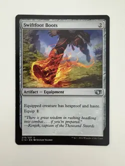 Swiftfoot Boots MTG Magic the Gathering Card LP Lightly Played C14 - Image 1