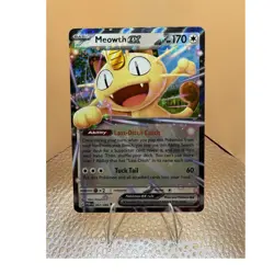 Meowth ex 062/088 Pokemon Paradox Rift Holo Rare Card NM - Image 1