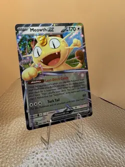 Meowth ex 062/088 Pokemon Paradox Rift Holo Rare Card NM - Image 2