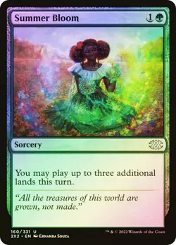 Magic The Gathering MTG SUMMER BLOOM FOIL Double Masters 2022 NM Near Mint - Image 1