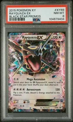 Pokemon - Rayquaza EX (Shiny) XY69 - Black Star Promo 2015 PSA 8 - Image 1