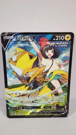 Zeraora V TG16/TG30 Holo Silver Tempest Trainer Gallery Pokemon NM - Image 1