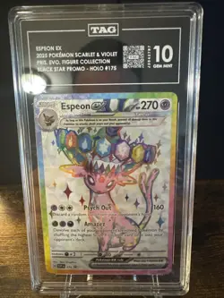 TAG 10 - Espeon ex SVP 175 - Pokemon Prismatic Evolution Black Star Promo - Image 1