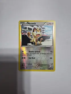 Pokemon TCG Meowth Next Destinies 80/99 Stars Reverse Holo NM - Image 1