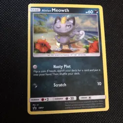 Alolan Meowth - SM51 - Holo Promo POKEMON SUN & MOON PROMOS NM - Image 1