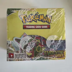 Pokemon TCG Evolving Skies Booster Box 36 Packs New Sealed (seal sliced on top) - Image 1