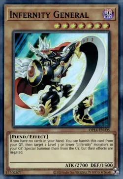Yu-Gi-Oh! Infernity General Unlimited OP14-EN005 Super Rare NM/LP x1 - Image 1