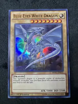 1st Edition Blue Eyes White Dragon Yu-Gi-Oh! TCG Near Mint MVP1-EN055 - Image 1